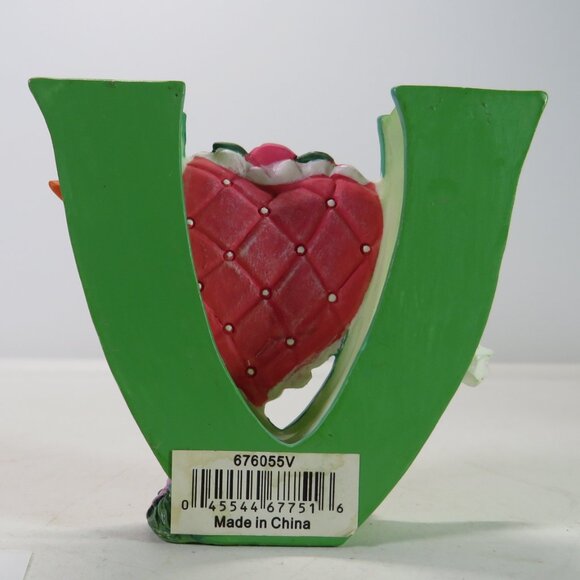 Mary Engelbreit letter "V" resin alphabet 1999 2.75" tall  NO CHIPS Valentine - Picture 2 of 7